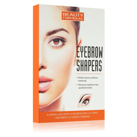 Beauty Formulas Eyebrow Shapers depilačné pásiky na obočie