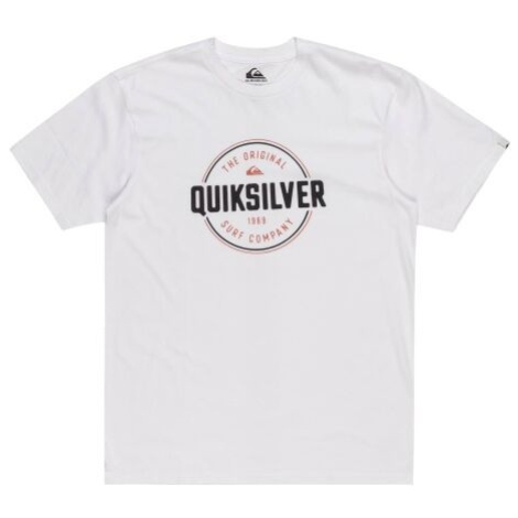 Quiksilver CIRCLE UP Pánske tričko, biela, veľkosť
