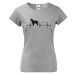 Dámské tričko Anglický špringeršpaniel tep - tričko pre milovníkov psov
