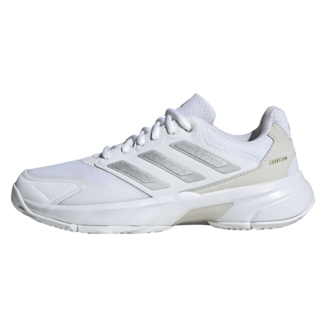 ADIDAS PERFORMANCE Športová obuv 'CourtJam Control 3'  svetlosivá / strieborná / biela