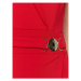 Rinascimento Koktejlové šaty CFC0110642003 Červená Regular Fit