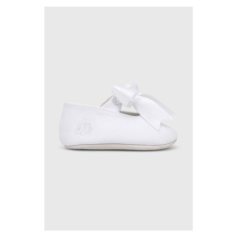 Topánky pre bábätká Polo Ralph Lauren biela farba