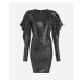 Šaty Karl Lagerfeld Sequin Dress Šedá