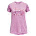 Under Armour TECH BL TWIST SS Dievčenské tričko, ružová, veľkosť