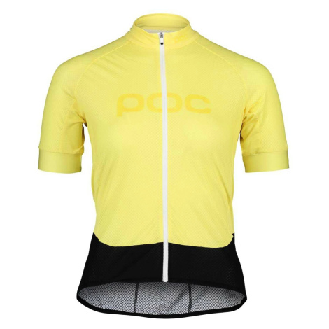 Cyklistický dres POC Essential Road Logo Jersey Sulfur Yellow