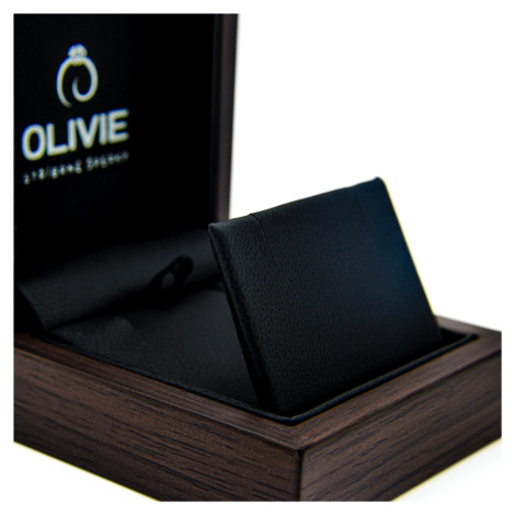 OLIVIE Prémiová drevená krabička na náušnice 7444