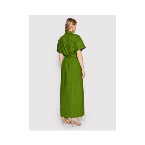 United Colors Of Benetton Košeľové šaty 4AGHDV01L Zelená Regular Fit