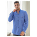 G723 DEWBERRY MEN'S SHIRT-BLUE-1