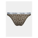 Calvin Klein Underwear Brazílske nohavičky 000QD3859E Hnedá