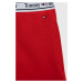 Dievčenská sukňa Tommy Hilfiger červená farba, mini, rovný strih