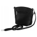 DAVID JONES ČIERNA CROSSBODY KABELKA SO ZIPSAMI F6938