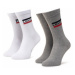 Levi's® Súprava 2 párov vysokých ponožiek unisex 37157-0156 Sivá