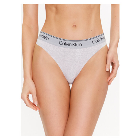 Calvin Klein Underwear Stringové nohavičky 000QF7188E Sivá