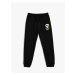 Koton Sweatpants with Waist Tie and Skull Print Detail and Pockets