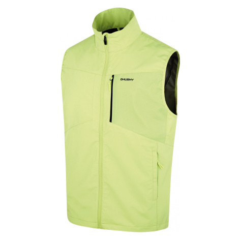 Husky Pánska softshell vesta Salien lt. green