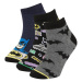 DEFACTO Boy&#39;s Batman Cotton 3-Piece Booties Socks