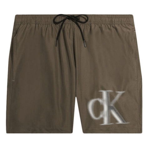 Calvin Klein Jeans  km0km00800-gxh brown  Šortky/Bermudy Hnedá