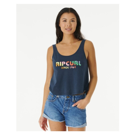 Rip Curl ICONS OF SURF PUMP FONT TANK Navy Tank Top