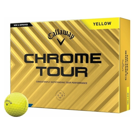 Callaway Chrome Tour Yellow Basic Golfové lopty