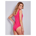 DÁMSKE RUŽOVÉ BODY S NÁŠIVKAMI PL-BO-1440.89-DARK PINK