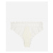 Spodná Bielizeň Karl Lagerfeld Tailored Lace Bikini Brief Biela
