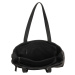 Beagles dámska taška shoperka Malaga s dekoratívnym popruhom - čierna - 7,6 L