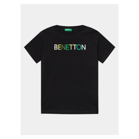 United Colors Of Benetton Tričko 3I1XC10H3 Čierna Regular Fit