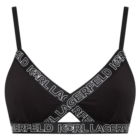 Karl Lagerfeld Podprsenka 'Ikonik 2.0'  čierna / biela