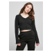 Women's cropped sweater - black
