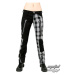 nohavice gotický BLACK PISTOL Freak Pants Tartan Black-White