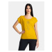 Žlté dámske tričko s potlačou Kilpi ROANE