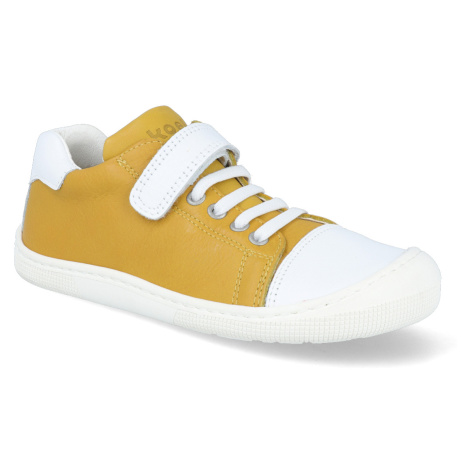 Barefoot tenisky KOEL4kids - Domy Nappa Yellow žlté