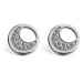 VUCH Silver Moon Earrings