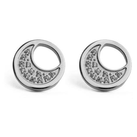 VUCH Silver Moon Earrings