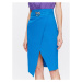 Pinko Puzdrová sukňa Ivra 100444 A0LT Modrá Slim Fit