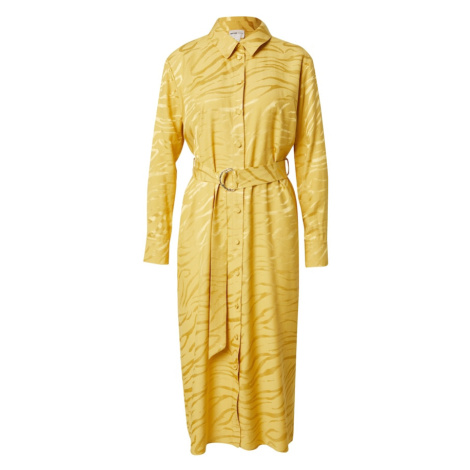 River Island Košeľové šaty  žltá / zlatá žltá