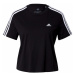ADIDAS SPORTSWEAR Funkčné tričko 'Essentials Loose 3-Stripes '  čierna / biela
