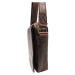 Sendi Design Pánska kožená taška cez rameno Ron hnedá
