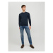 Jack&Jones Sveter Albert 12236792 Tmavomodrá Regular Fit