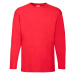 Valueweight Men's Red Long Sleeve T-shirt Fruit of the Loom