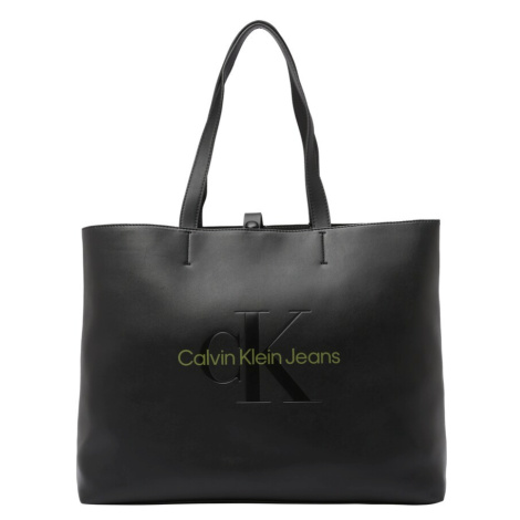 Calvin Klein Jeans Shopper  kiwi / čierna