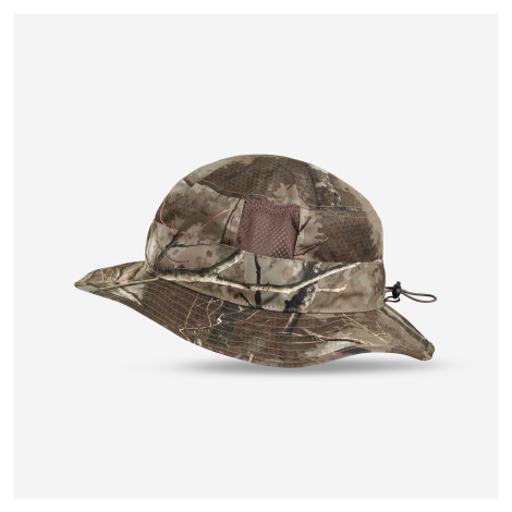 Poľovnícky priedušný klobúk 500 maskovanie Treemetic SOLOGNAC
