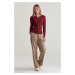 SVETER GANT STRETCH COTTON CABLE CARDIGAN PLUMPED RED