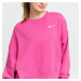 Nike W NSW Crew Fleece Trend tmavoružová