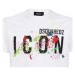 Dsquared  T-Shirt Icon Homme blanc  Mikiny Biela