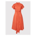 Lauren Ralph Lauren Košeľové šaty 200862013001 Oranžová Regular Fit