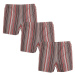 3PACK Classic men's boxer shorts Foltýn red stripes oversize