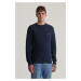 SVETER GANT COTTON PIQUE C-NECK EVENING BLUE