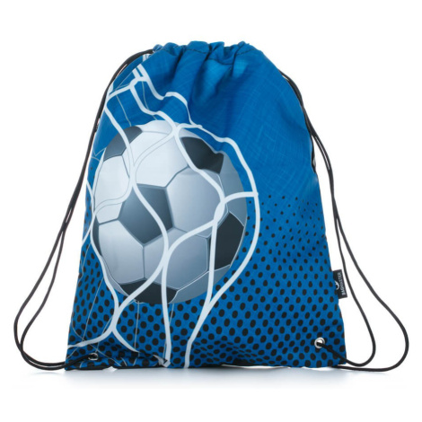 Bagmaster Bag LUMI 21 B školský vak na prezúvky / vak na cvičky - modrý futbalový modrý 1,2 l 20