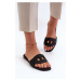 Black women's slippers with flat heels Dimrose